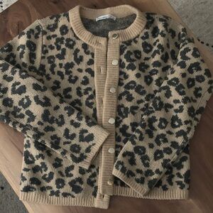 Abercrombie & Fitch Leopard Print Cardigan